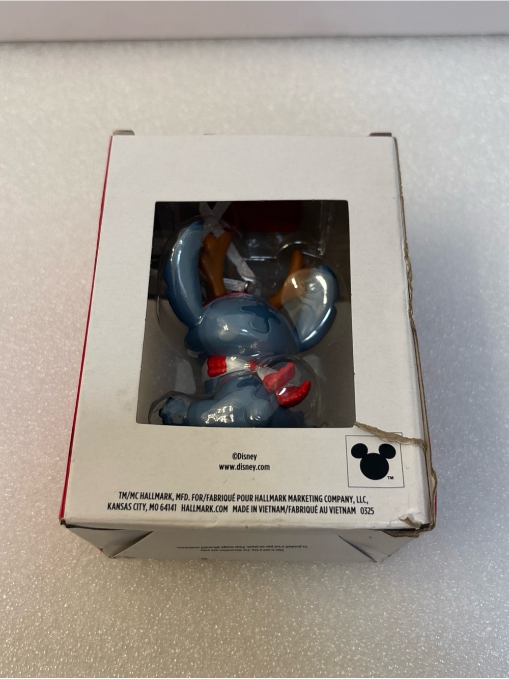 Hallmark Stitch Ornament - Blue with Red & White Scarf - Picture 4 of 8